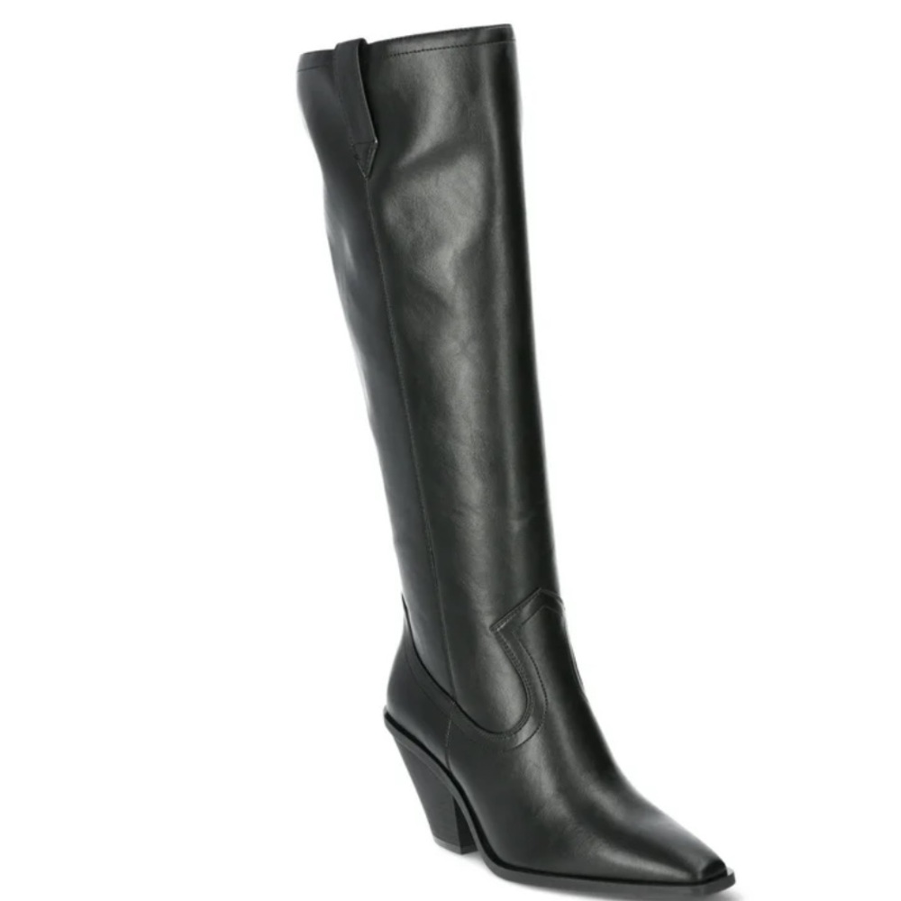 Scoop Faux Leather Knee Western Cowboy Boots